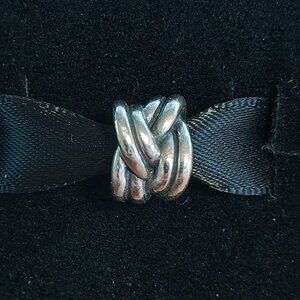 Authentic Pandora Retired Forget-Me-Knot Charm 790484 Sterling Silver